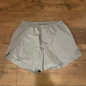 lululemon athletica Light Gray Athletic Shorts Pace Breaker 5 inch inseam
